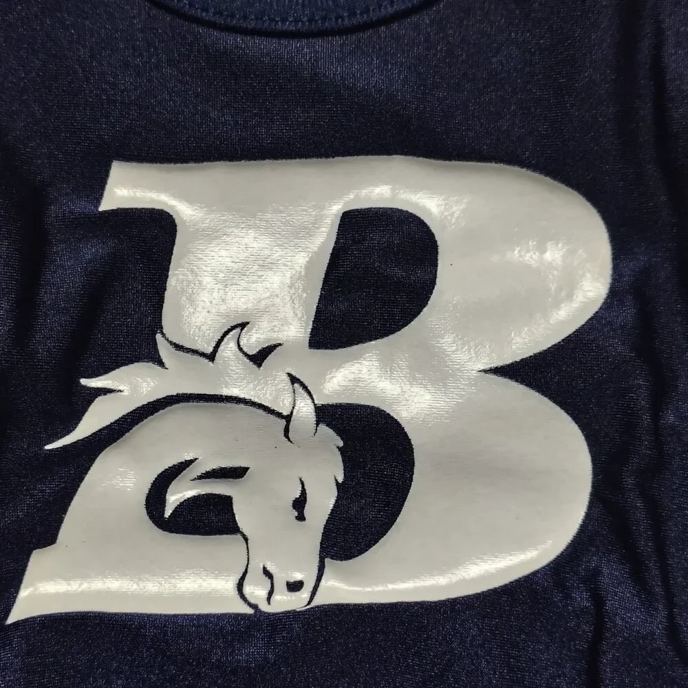 Vintage CLIFF KEEN ATHLETIC Wrestling Singlet Men M Blue Bronxville Broncos - Picture 4 of 11